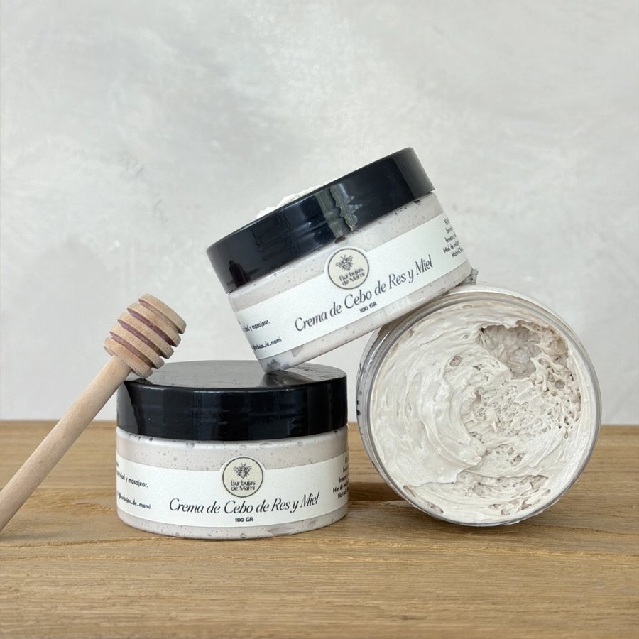 Crema de cebo de res con miel de melipona